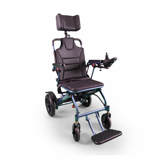 Lightweight folding electric chair (with movable back and headrest)