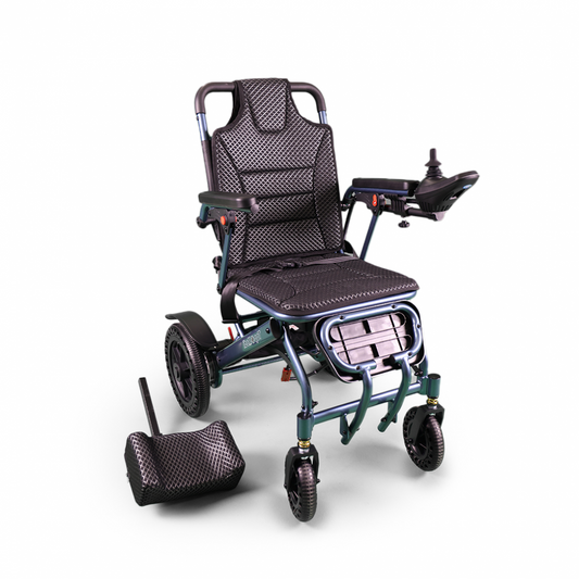Lightweight folding electric chair (with movable back and headrest)
