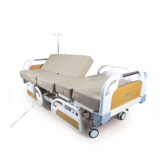 6-motion electric bed (patient turning feature) + mattress
