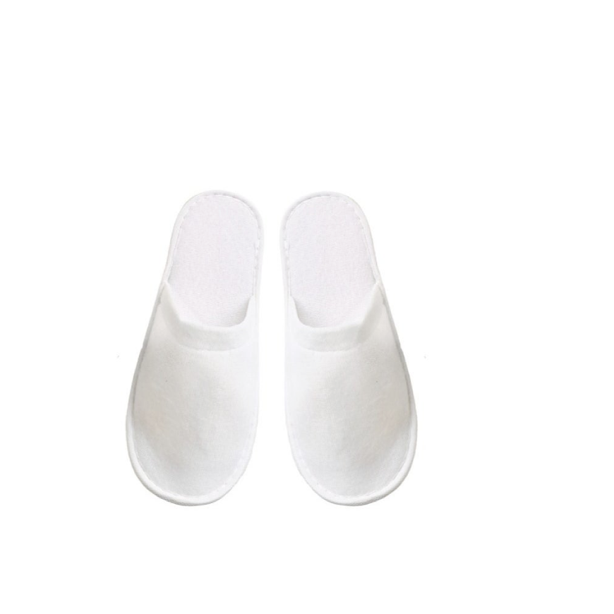 One pair of disposable closed-toed slippers