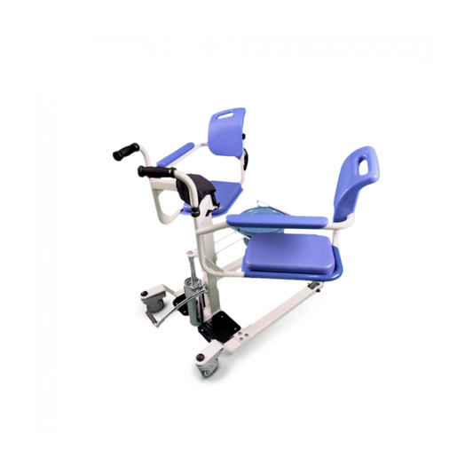 Shower chair and patient carrier with padded seat