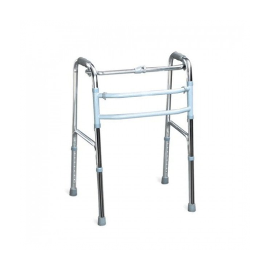 Aluminum folding walker, fixed and mobile