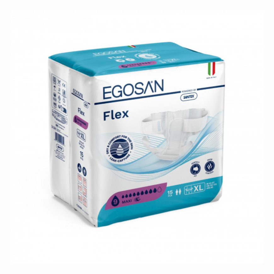 Italian Ego San Flex Diapers, Size XL - Maxi