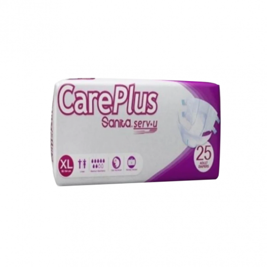 Care Plus Diapers Size XL - (25 pieces bag)
