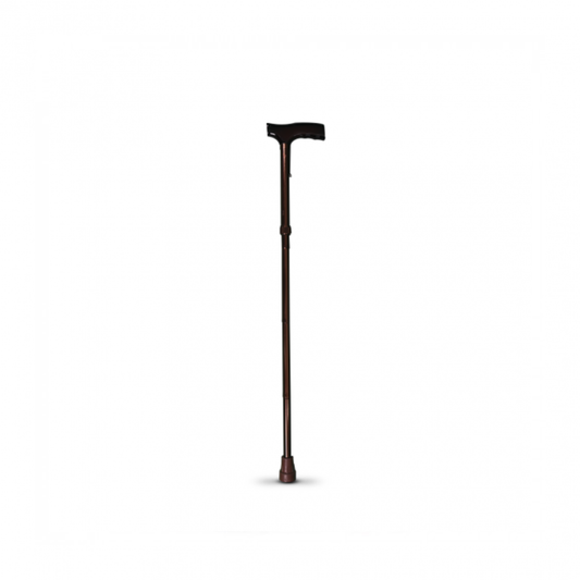 Single folding steel crutch