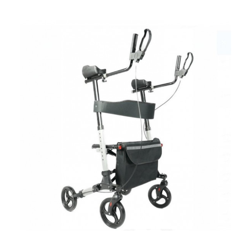 4-wheel walker with upgraded seat