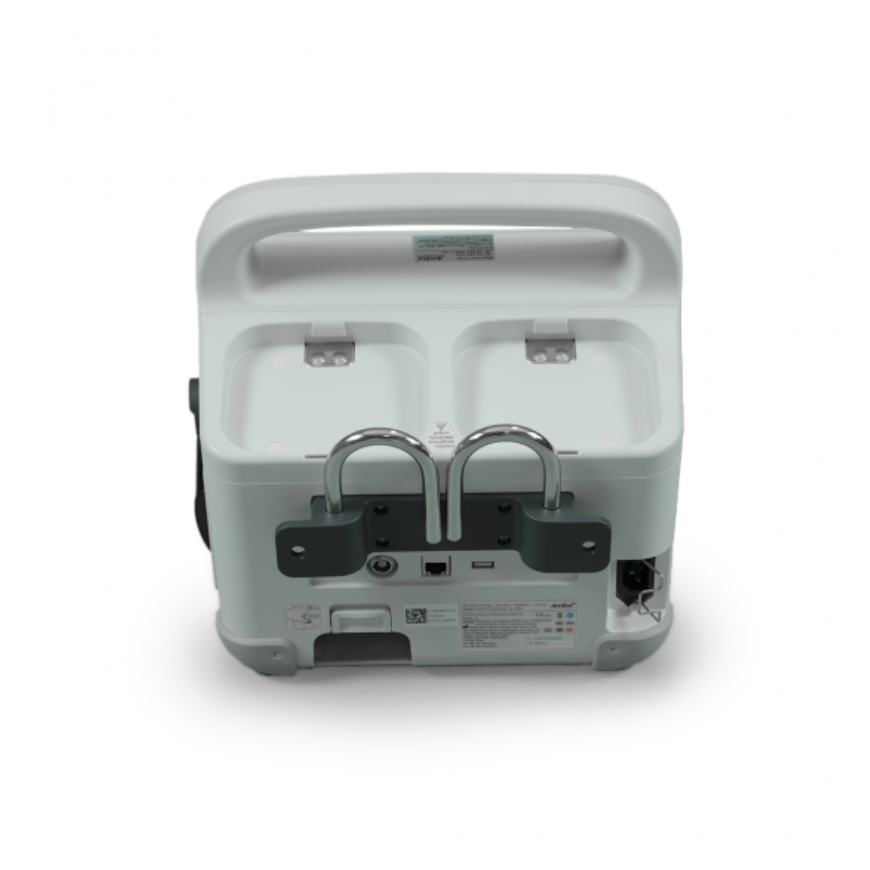 Defibrillator with monitor