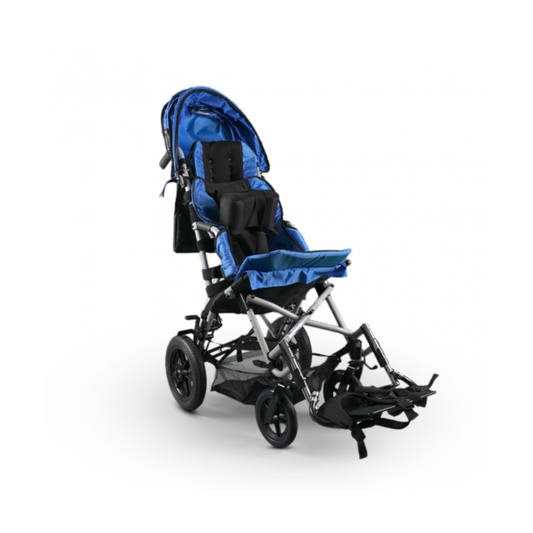 Lightweight and easy to fold stroller - blue